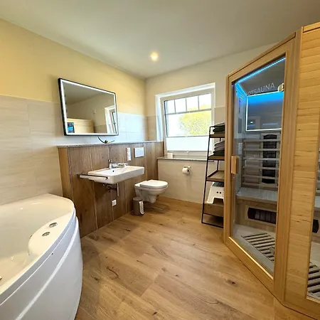 Prázdninový dům Wellnesshaus Pusteblume Auf Dem Ostsee-reiterhof Mit Art-sauna & Whirlwanne Kabelhorst